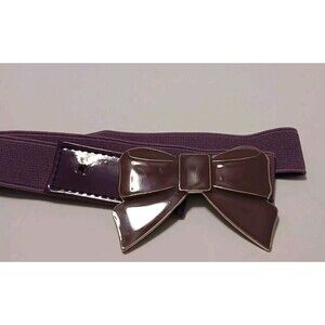 Purple Bow Metal Buckle Belt Size Medium
